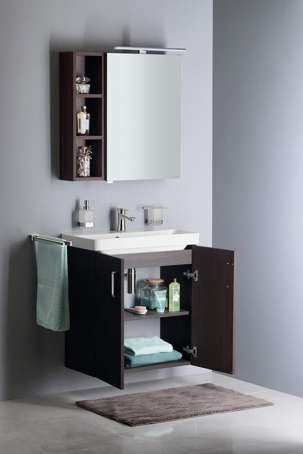 THEIA szafka umywalkowa 66x70x35cm, 2 drzwiczki, sosna rustykalna