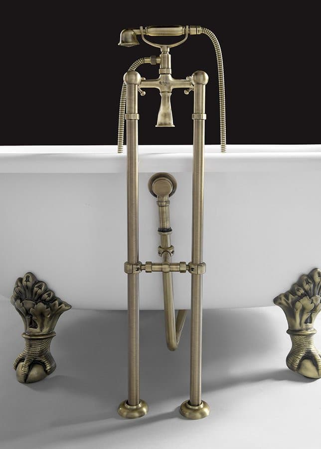 ANTEA podłączenie do instalacji do baterii wannowej wolnostojącej (para), brązowe