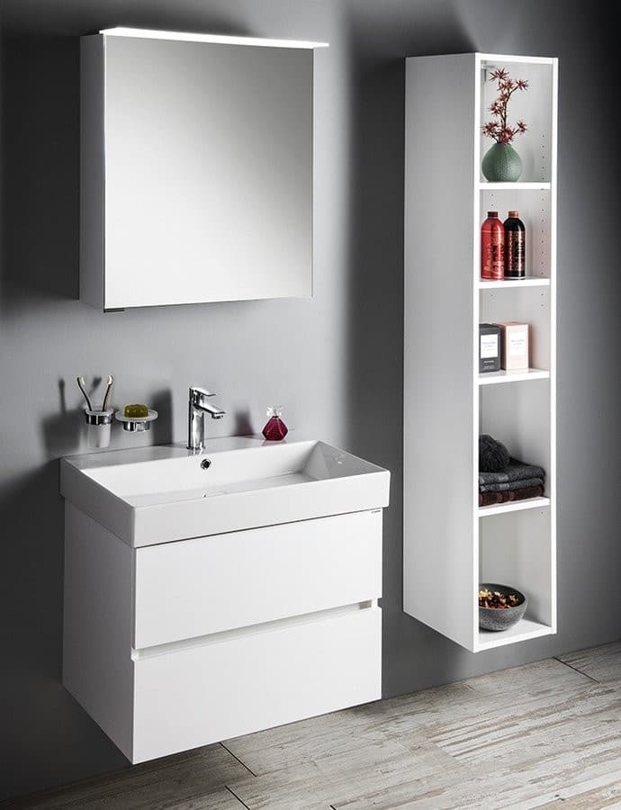 ESPACE słupek wysoki, otwarty z półkami, 30x172x32cm, sosna rustyk