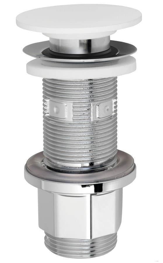 IMPALA odpływ umywalkowy 5/4" klik-klak Rockstone biały mat