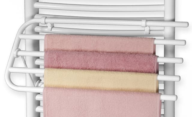 Wieszak na 4 ręczniki 60 cm biały uniwersalny na grzejnik
