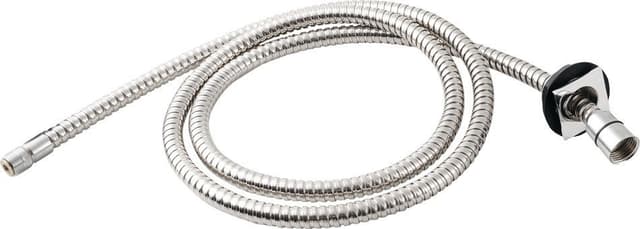 Gniazdo prysznicowe kwadratowe na brzeg wanny z wężem chrom