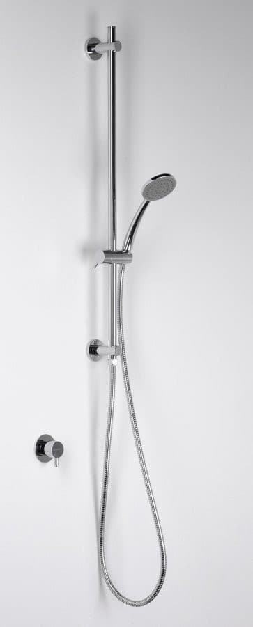 Uchwyt prysznicowy przesuwny chrom 720 mm z odpływem