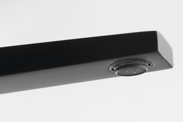 DIMY wysoka bateria umywalkowa z przedłużoną wylewką, bez odpływu, matowy czarny