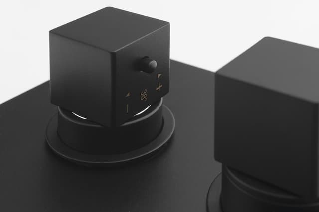 DIMY bateria prysznicowa podtynkowa, termostatyczna, 2 wyjścia, czarna matowa