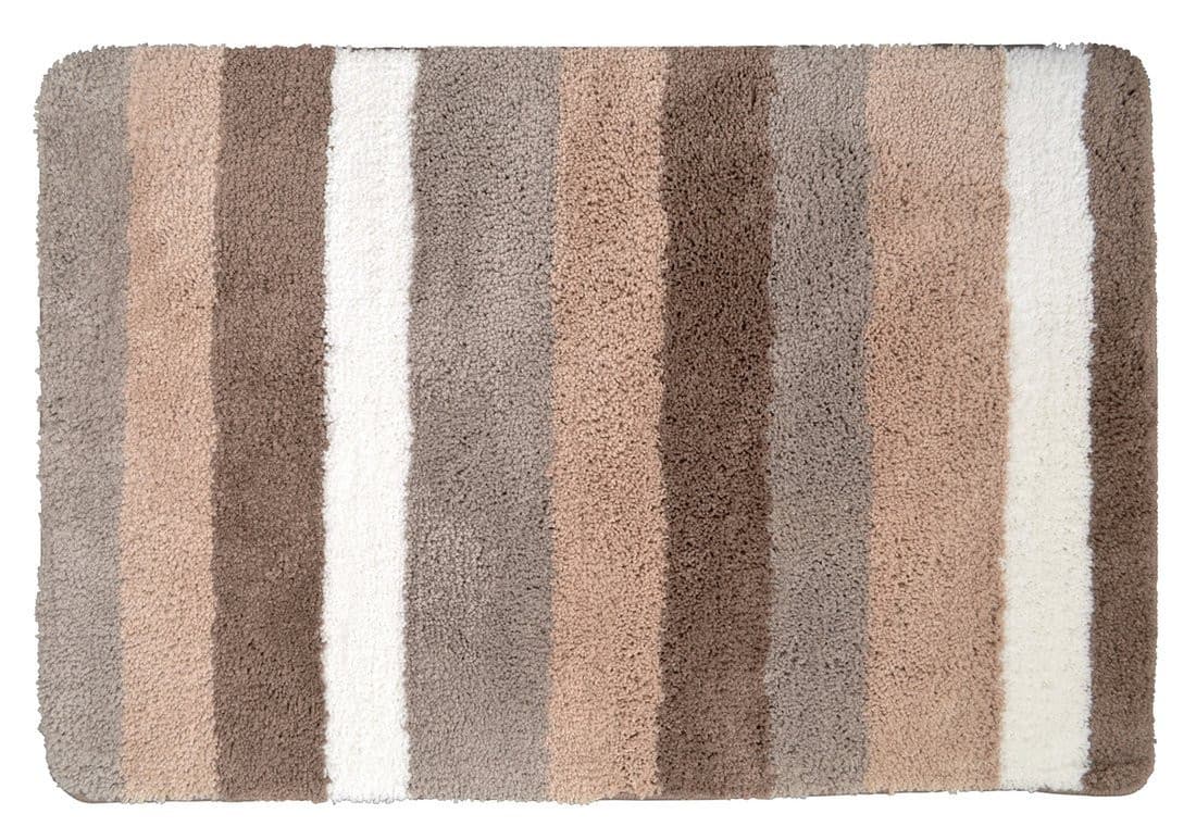 CARL dywanik łazienkowy 60x90cm z antypoślizgiem, mikrofibra poliestrowa, brązowy