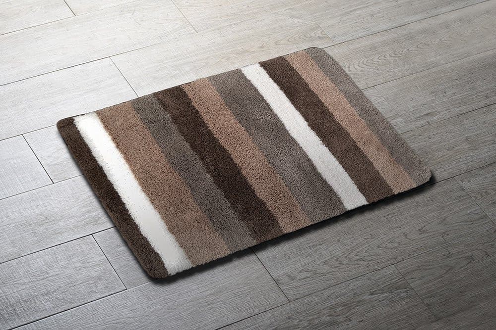 CARL dywanik łazienkowy 60x90cm z antypoślizgiem, mikrofibra poliestrowa, brązowy