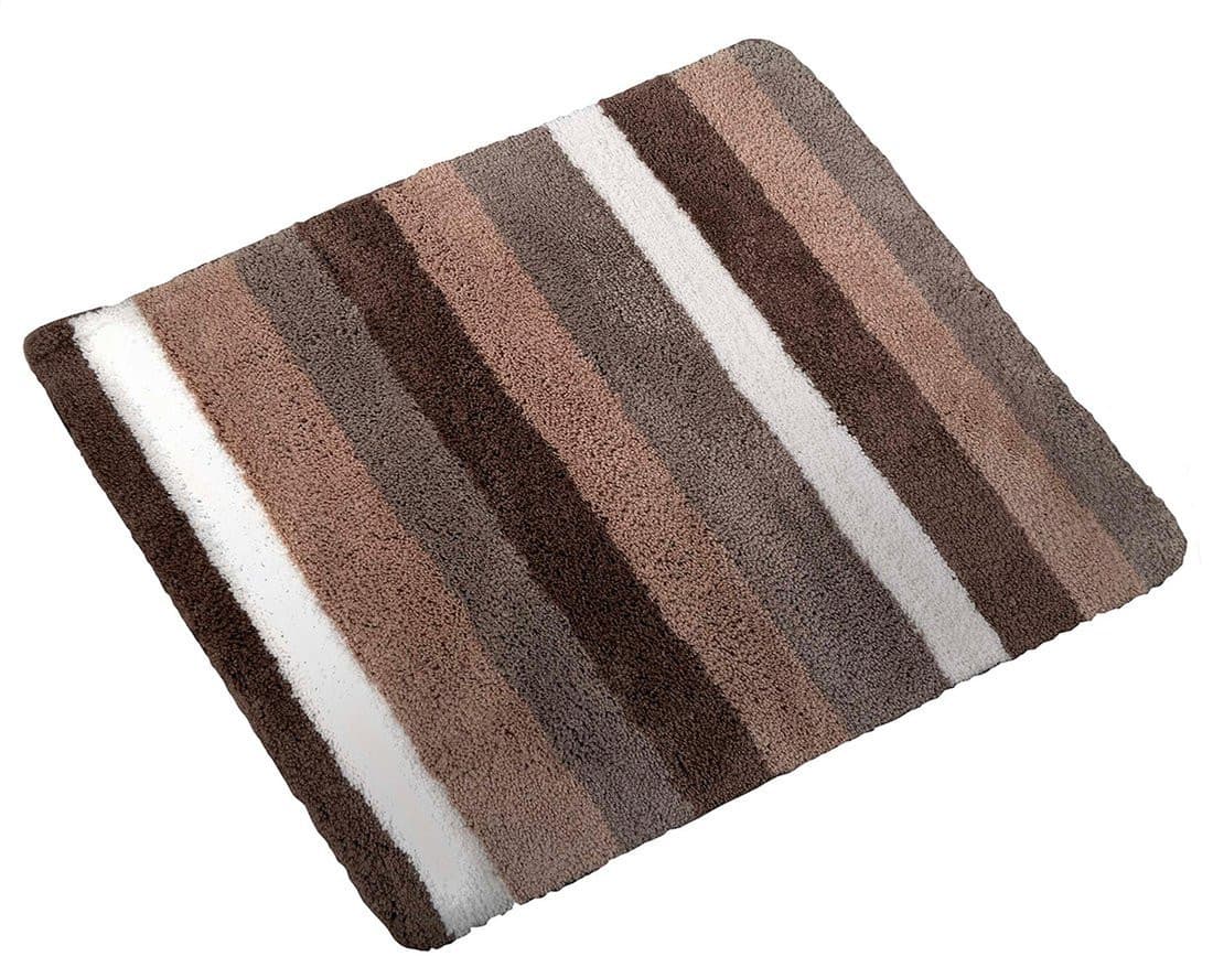 CARL dywanik łazienkowy 55x50cm z antypoślizgiem,mikrofibra poliestrowa, brązowy
