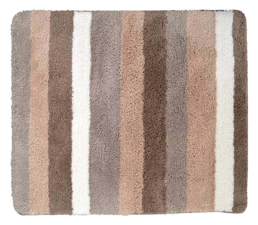 CARL dywanik łazienkowy 55x50cm z antypoślizgiem,mikrofibra poliestrowa, brązowy