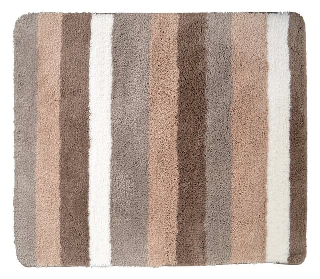 CARL dywanik łazienkowy 55x50cm z antypoślizgiem,mikrofibra poliestrowa, brązowy