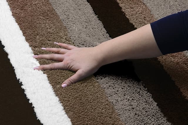 CARL dywanik łazienkowy 55x50cm z antypoślizgiem,mikrofibra poliestrowa, brązowy