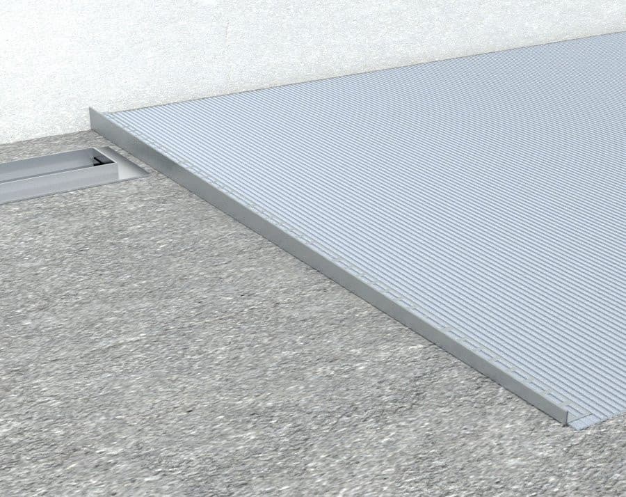 Prawe spadkowe listwy 10 mm stal nierdzewna matowa 1500 mm