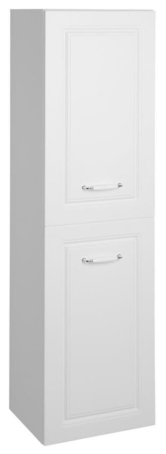 FAVOLO wysoka szafka łazienkowa z koszem na bieliznę 40x150x31 cm biały mat