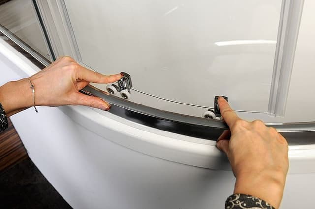 SELMA półokrągła kabina prysznicowa 900x900x1650mm, szkło bezpieczne