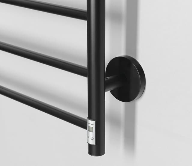 Adapter do połączenia kabla okrągły czarny mat 90x75 mm Sapho