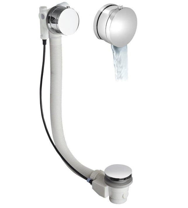 MARBLE zestaw odpływowy automatyczny z napełnianiem, 775mm, chrom