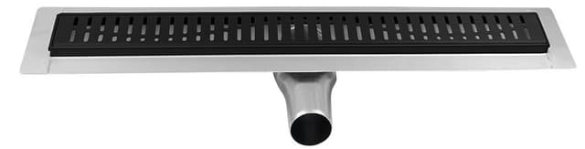 MANUS ONDA odpływ liniowy stal nierdzewna z rusztem, L-850, DN50, czarny mat