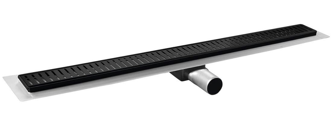 MANUS ONDA odpływ liniowy ze stali nierdzewnej z rusztem, długość 950 mm, DN50, czarny mat