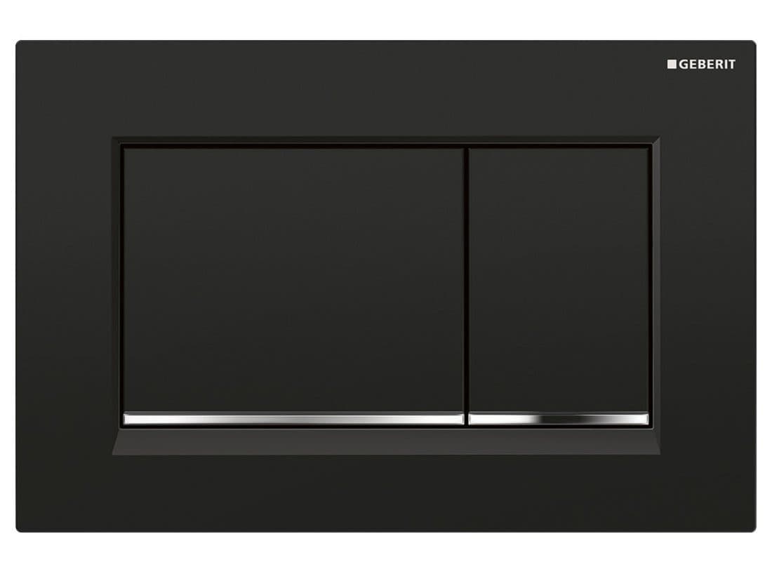 GEBERIT SIGMA30 przycisk spłukujący czarny połysk/chrom plastik