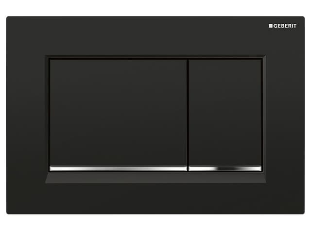 GEBERIT SIGMA30 przycisk spłukujący czarny połysk/chrom plastik