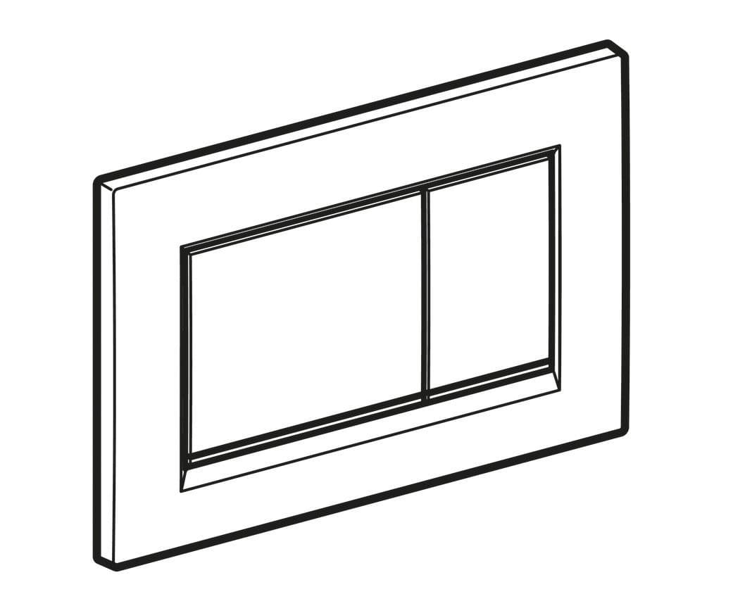 GEBERIT SIGMA30 przycisk spłukujący czarny połysk/chrom plastik