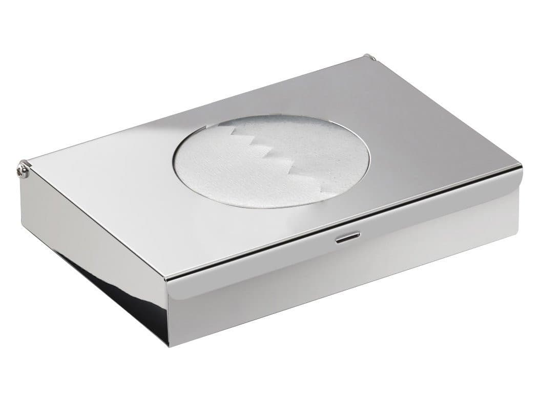 Zasobnik na torebki papierowe 134x26x90 mm, polerowana stal nierdzewna