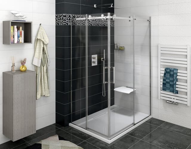 Kabina prysznicowa DRAGON 900x1100mm, bezprofilowa, wariant L/P