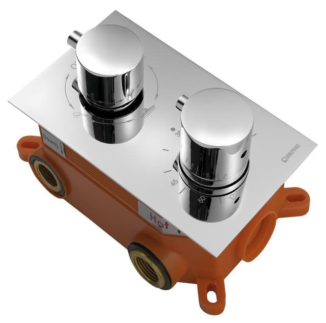 KIMURA bateria termostatyczna podtynkowa 3 wyjścia, chrom