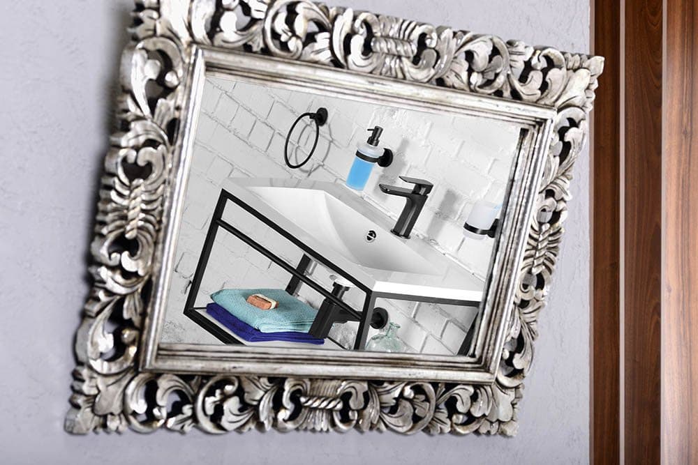 MARIA umywalka kompozytowa 75x46 cm bez otworu biała