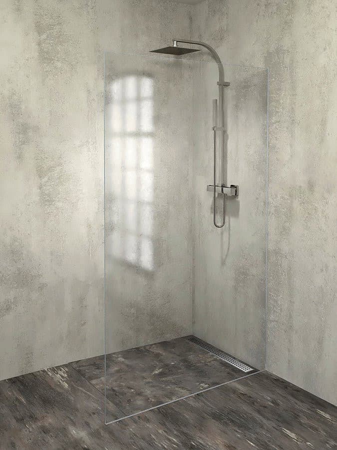 ARCHITEX zestaw montażowy szkła podłoga/ściana 1200 mm polerowane aluminium