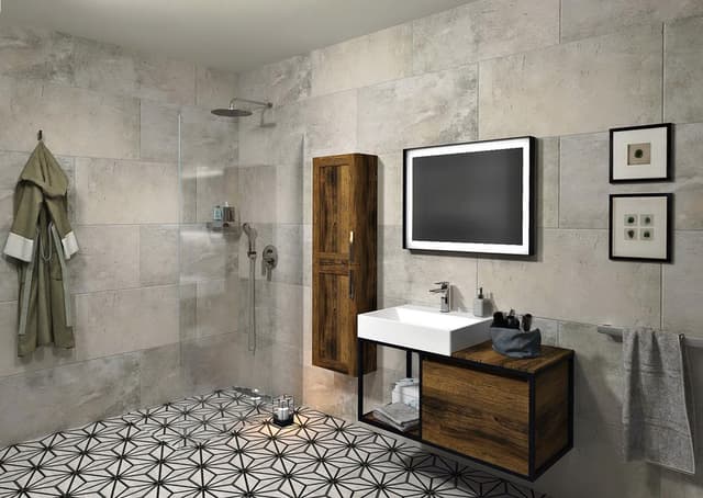 ARCHITEX zestaw montażowy szkła podłoga/ściana 1200 mm polerowane aluminium