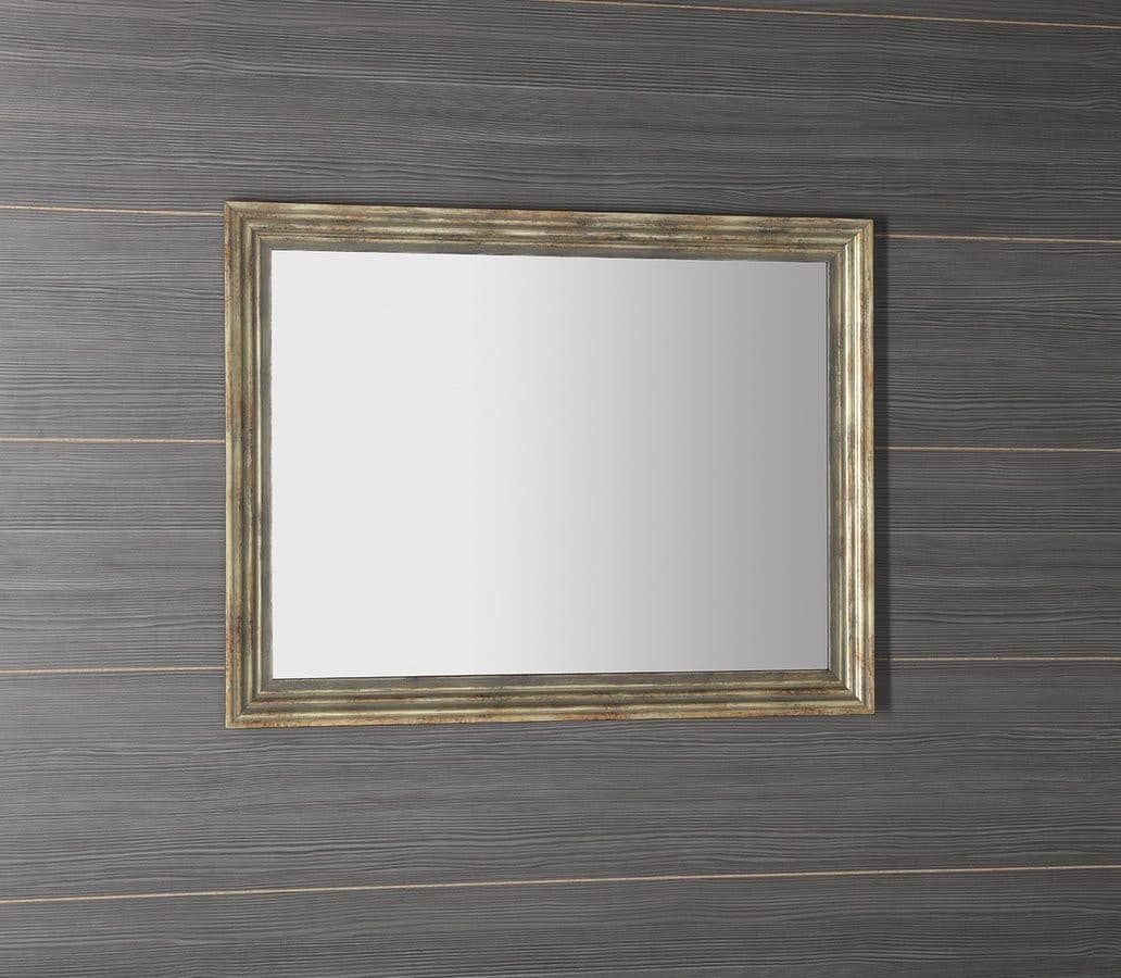 DEGAS lustro prostokątne 716x916 mm z drewnianą ramą brązową