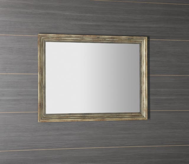 DEGAS lustro prostokątne 716x916 mm z drewnianą ramą brązową
