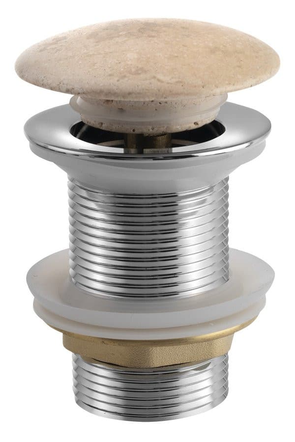 Blok korek umywalkowy 5/4 klik-klak grzybek trawertyn polerowany