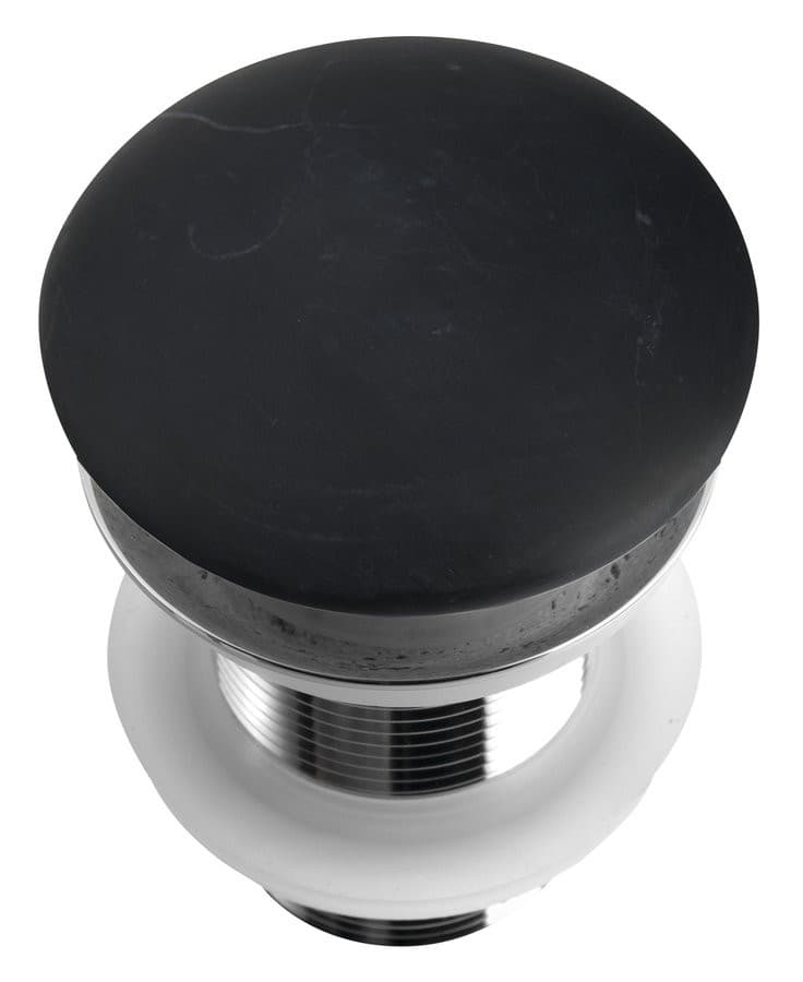 Blok korek umywalkowy 5/4" klik-klak czarny mat Sapho