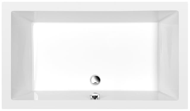 DEEP brodzik głęboki prostokątny 130x75x26 cm, biały