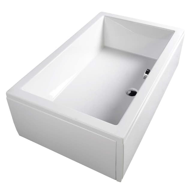 DEEP brodzik głęboki prostokątny 130x75x26 cm, biały