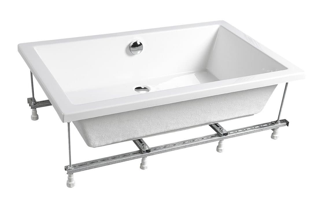 DEEP brodzik głęboki prostokątny 130x75x26 cm, biały