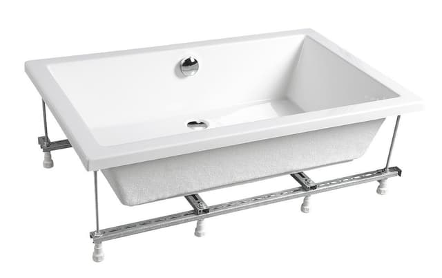 DEEP brodzik głęboki prostokątny 130x75x26 cm, biały