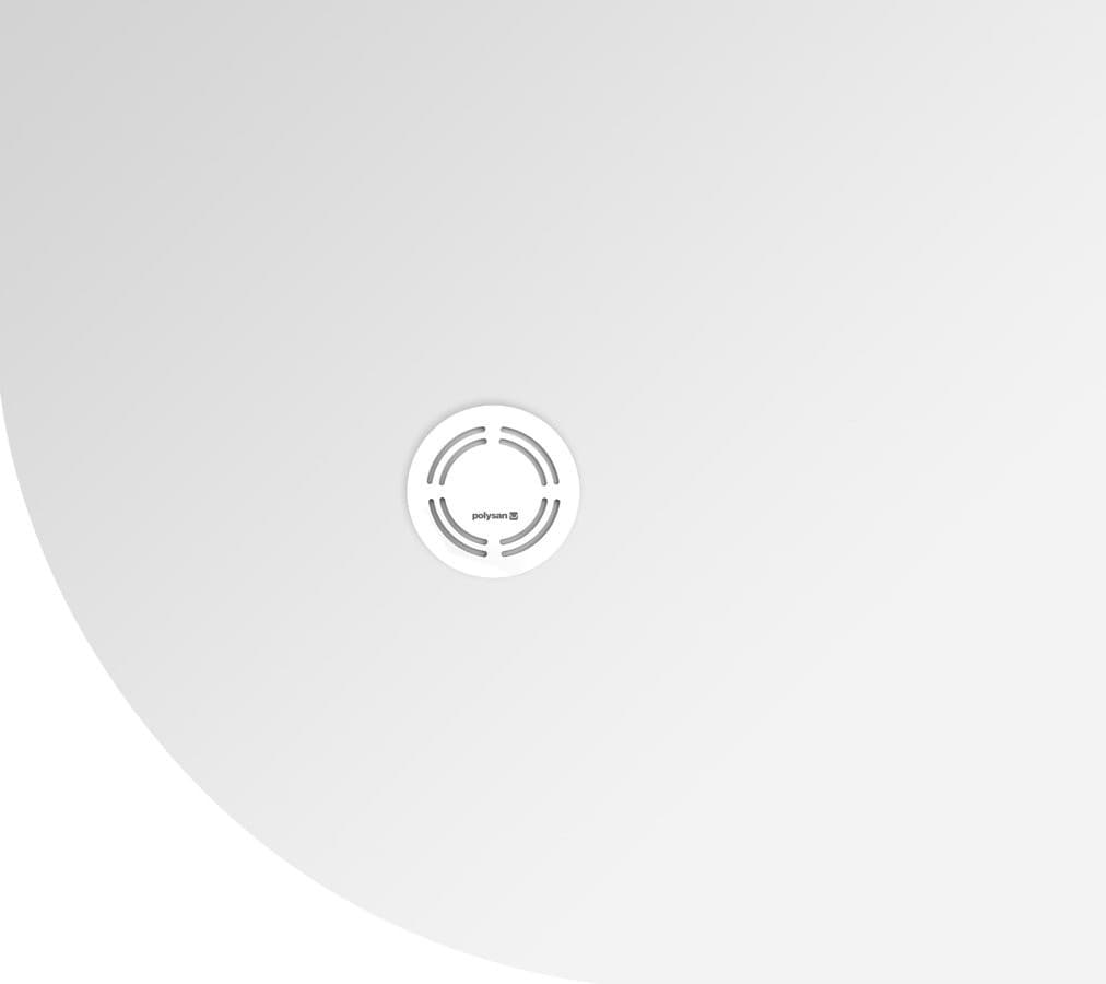 FLEXIA brodzik kompozytowy półokrągły, możliwość docinania 90x80cm R550, prawy