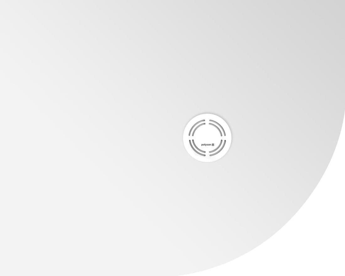 FLEXIA brodzik kompozytowy półokrągły, możliwość docinania, 100x80cm, lewa R550