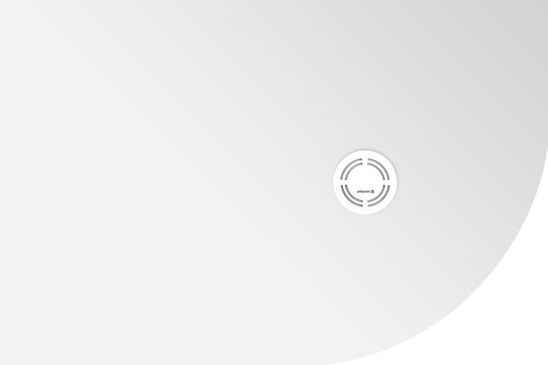 FLEXIA półokrągły brodzik kompozytowy, z możliwością docinania, 120x80cm, R550, lewy