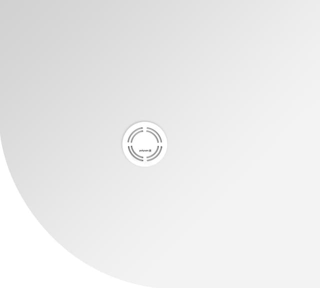 FLEXIA półokrągły brodzik kompozytowy z możliwością docinania 100x90 cm R550 (prawy)