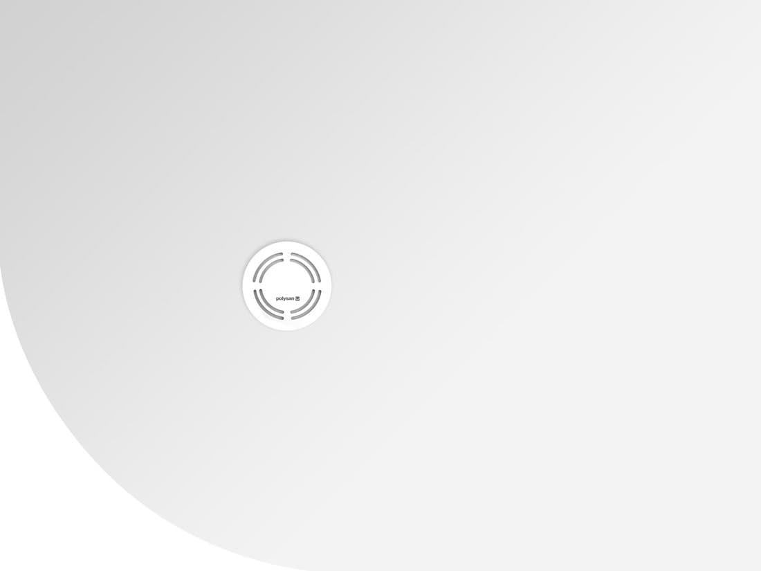 FLEXIA brodzik kompozytowy półokrągły, 120x90cm, R550, z możliwością docinania, prawa