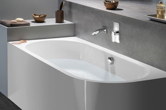 VIVA L MONOLITH wanna wolnostojąca przyścienna 170x75x60cm, akryl biały