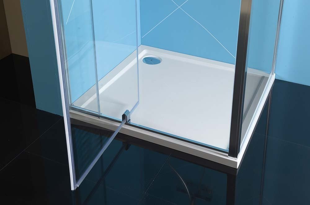 EASY kabina prysznicowa trójścienna 800-900x900mm, obrotowe drzwi, wariant L/P, szkło czyste