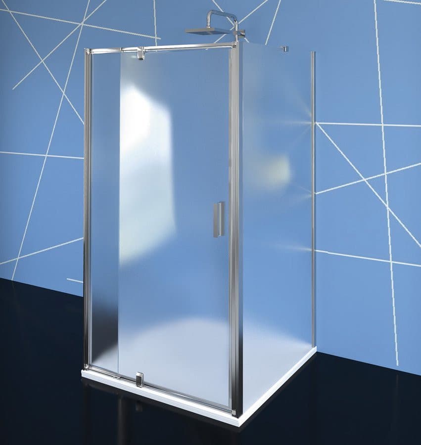 EASY kabina prysznicowa trójścienna 800-900x700mm,drzwi obrotowe, L/P, szkło Brick