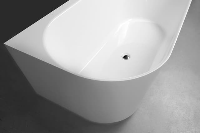 SUSSI R wanna przyścienna, narożna, kompozyt, 160x70x549,5cm, biały