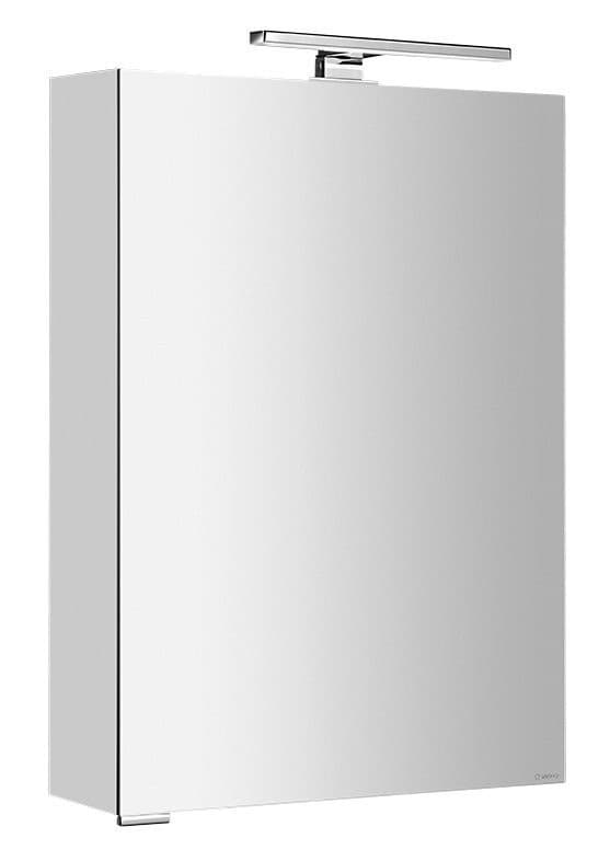 MIRRÓ szafka z lustrem i oświetleniem LED, 50x70x16cm, uniwersalne, biała