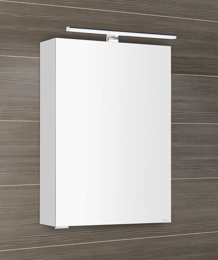 MIRRÓ szafka z lustrem i oświetleniem LED, 50x70x16cm, uniwersalne, biała